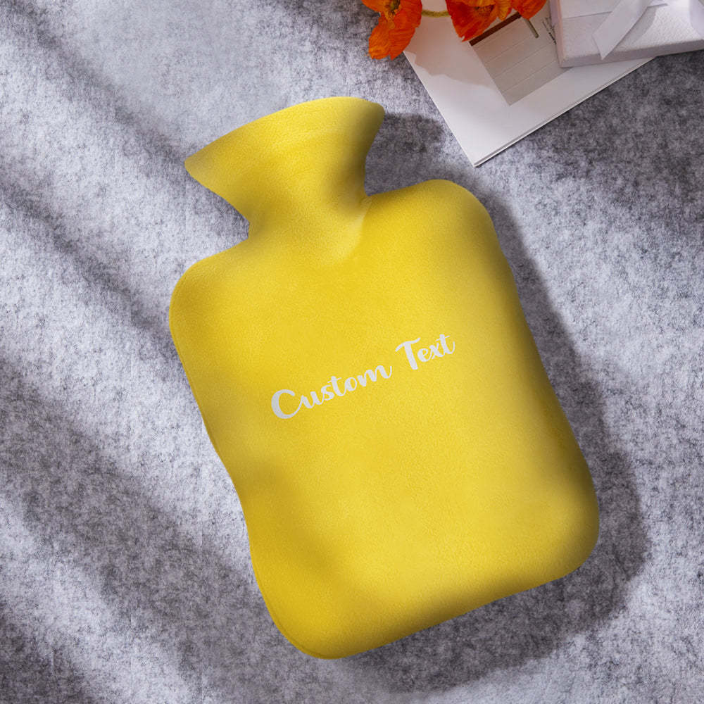 Custom Hot Water Bottle Hot Compress and Cold Therapy Hot Water Bag for Winter Gifts - soufeelmy