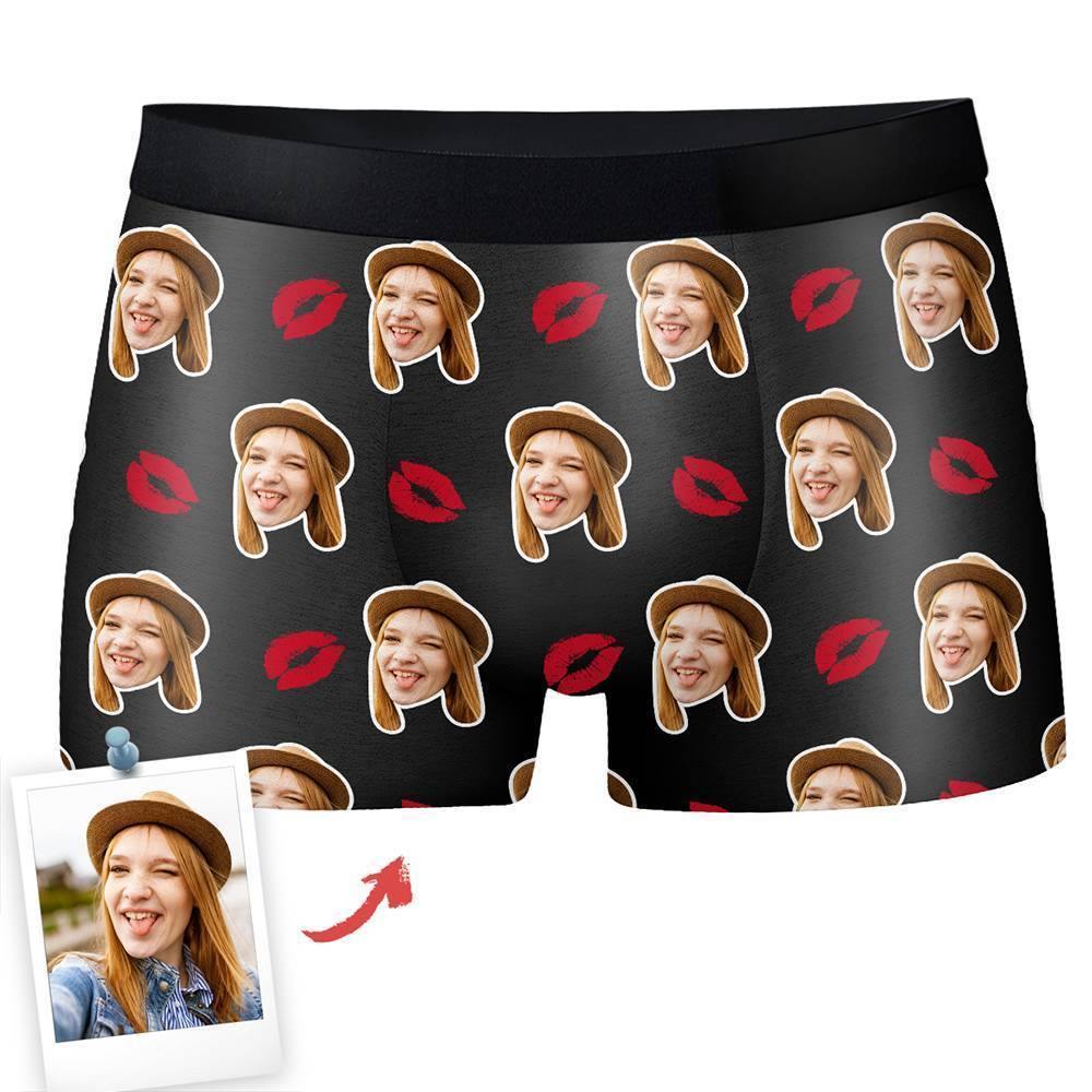 Custom  Photo Boxer,Sweet Kiss Underwear - Men - soufeelmy