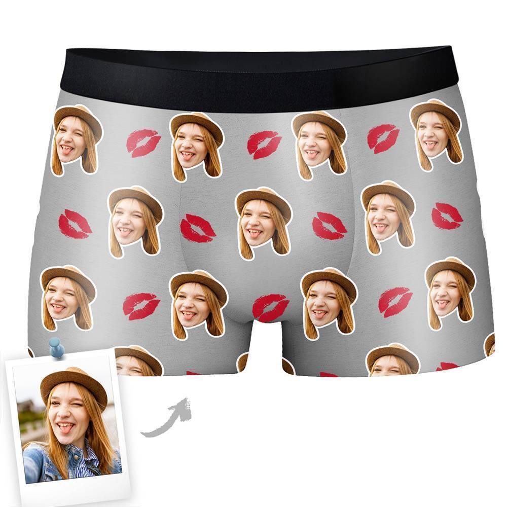 Custom  Photo Boxer,Sweet Kiss Underwear - Men - soufeelmy