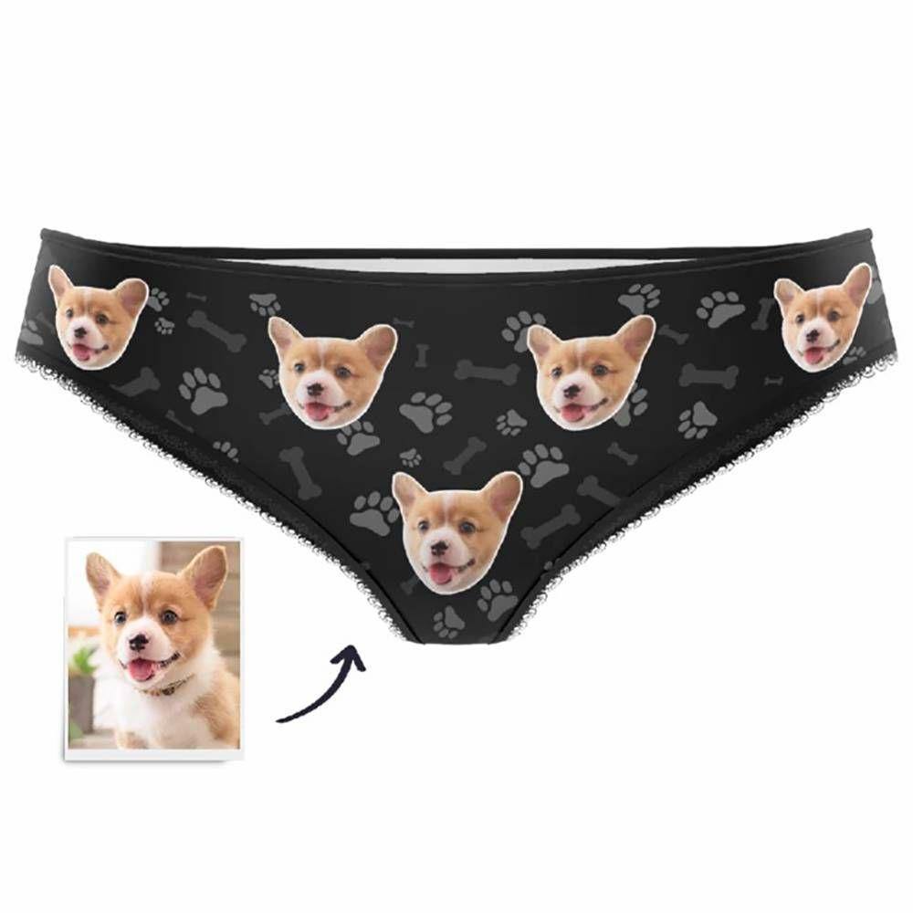 Custom Dog Claw Face Women's Panties - soufeelmy