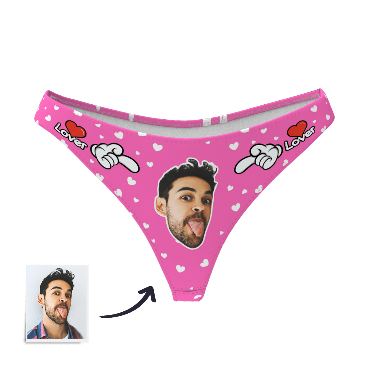 Custom Photo Boxer,Sweet Heart Face Underwear - Women - soufeelmy