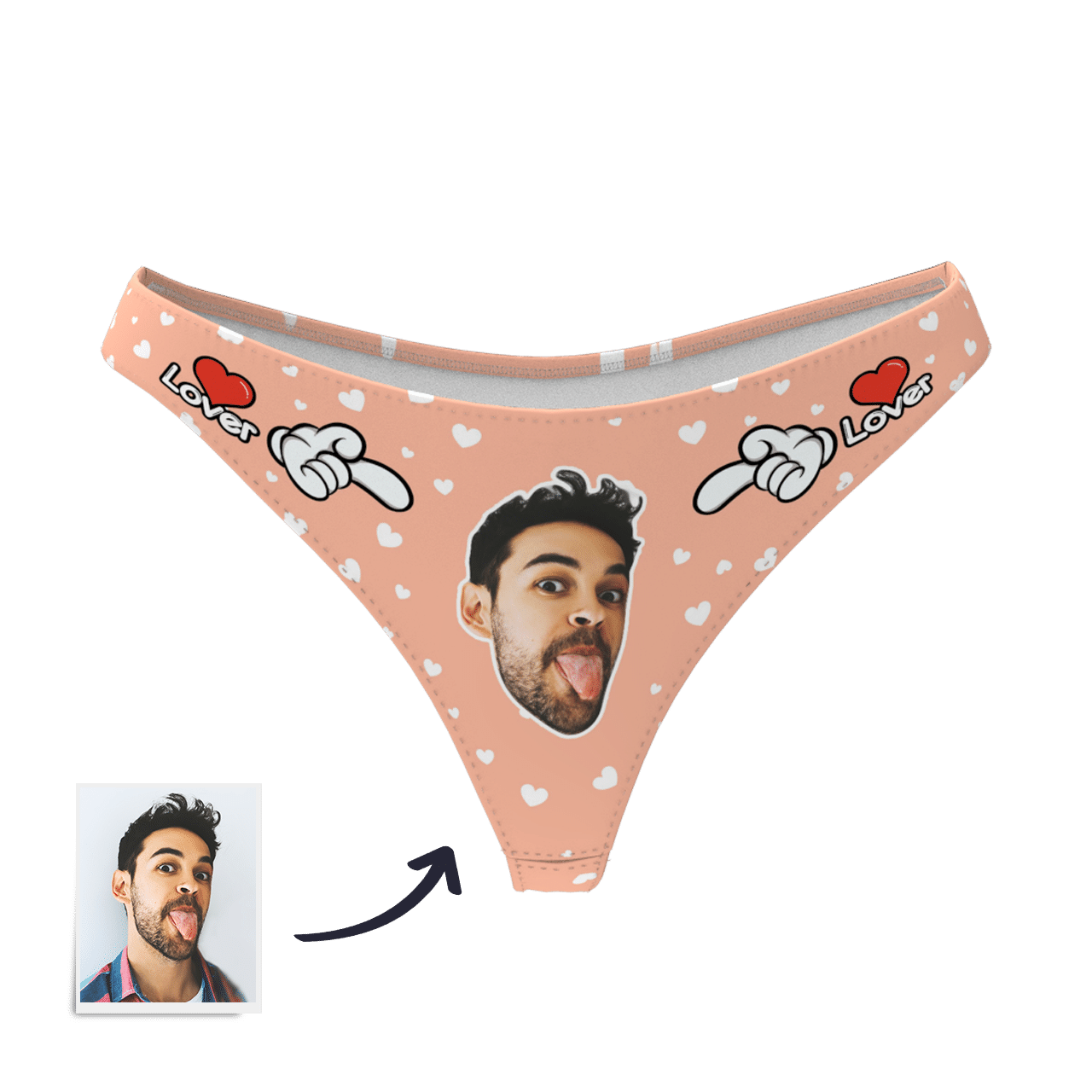 Custom Photo Boxer,Sweet Heart Face Underwear - Women - soufeelmy