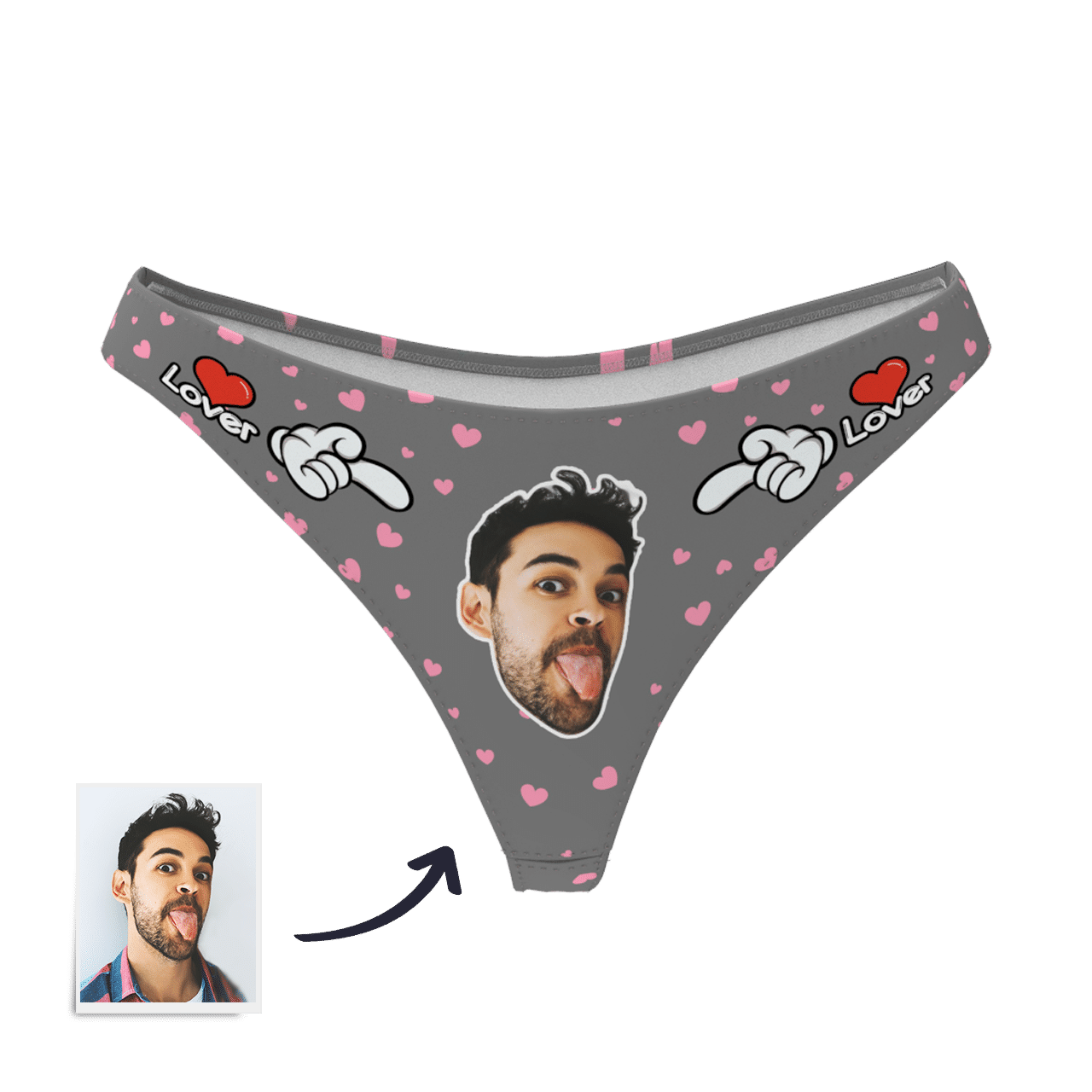 Custom Photo Boxer,Sweet Heart Face Underwear - Women - soufeelmy