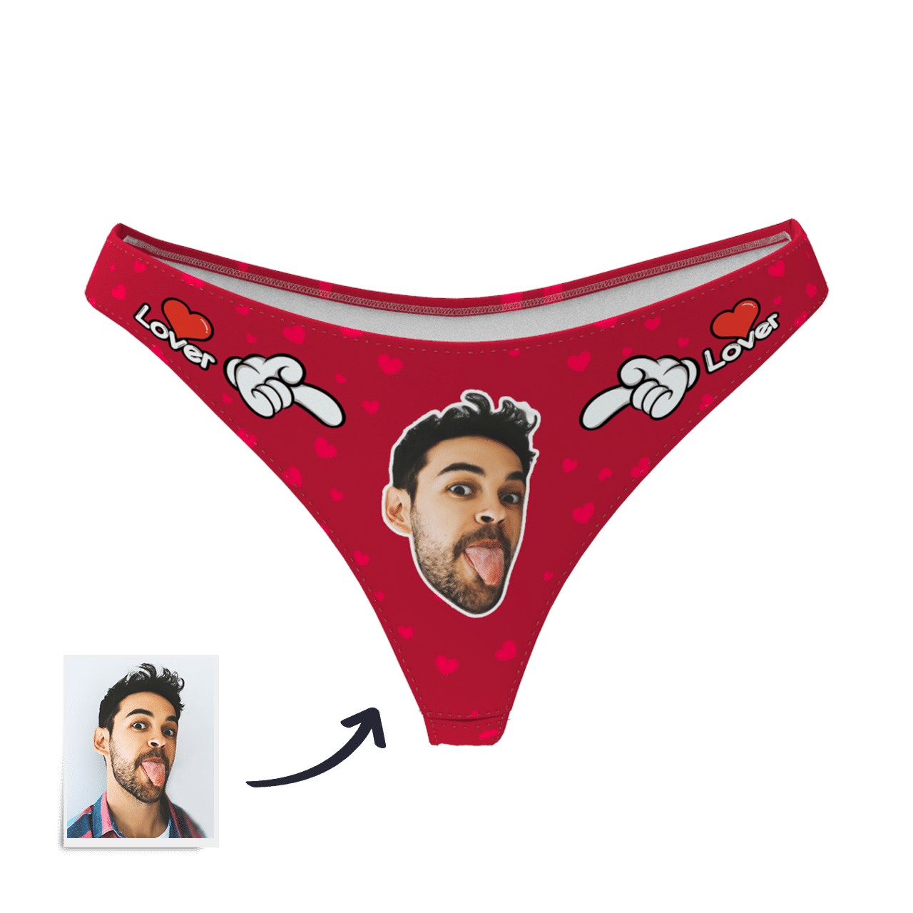 Custom Photo Boxer,Sweet Heart Face Underwear - Women - soufeelmy