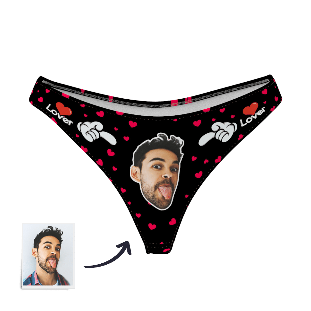 Custom Photo Boxer,Sweet Heart Face Underwear - Women - soufeelmy
