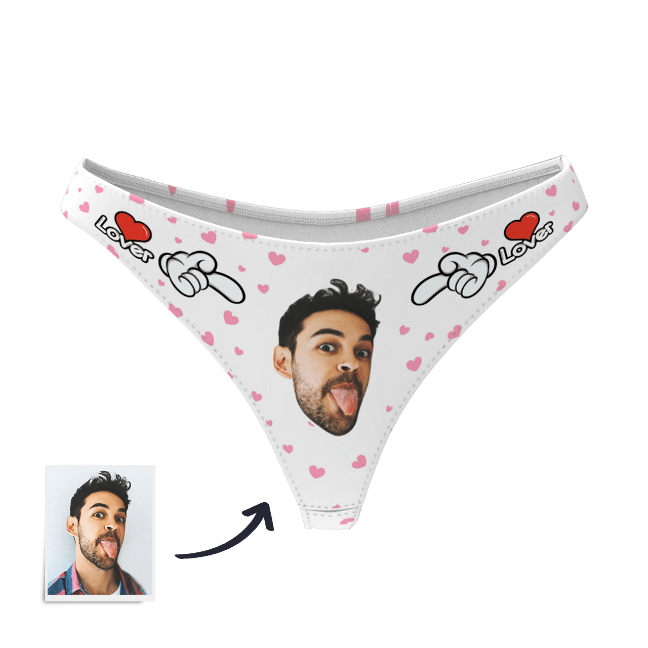 Custom Photo Boxer,Sweet Heart Face Underwear - Women - soufeelmy