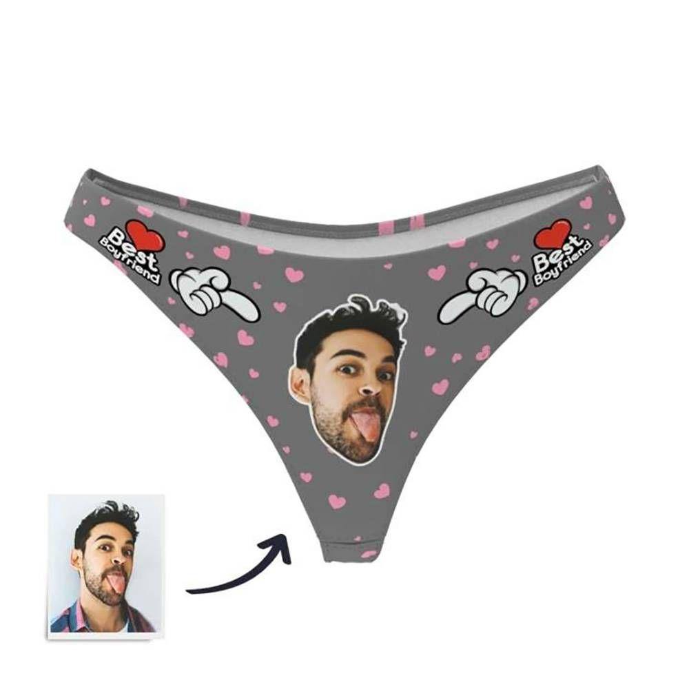 Custom Face Thong Panty Best Boyfriend - Women's - soufeelmy