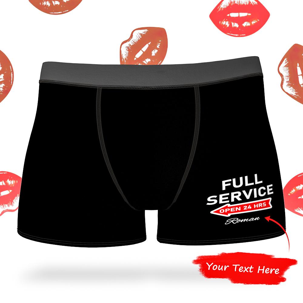 Full Service Custom Engraved Men's Boxer Briefs