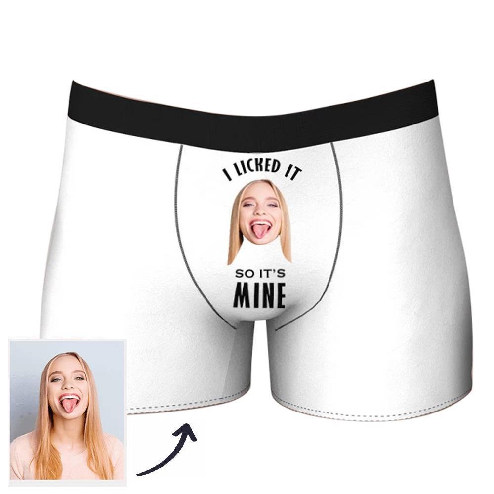 Custom Photo Boxer Licked It So It's Mine - Man - soufeelmy