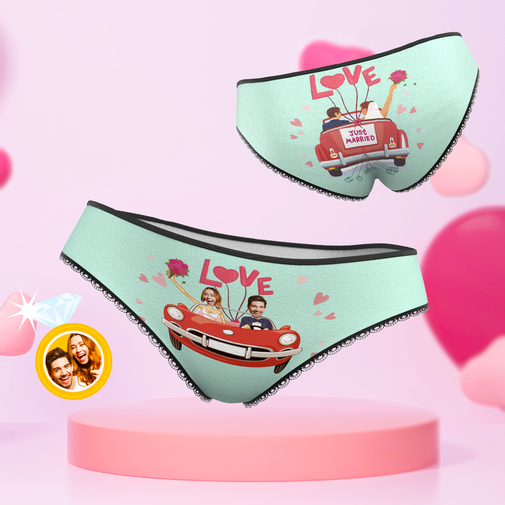 Custom Face Underwear Personalized Wedding Panties Wedding Gift -