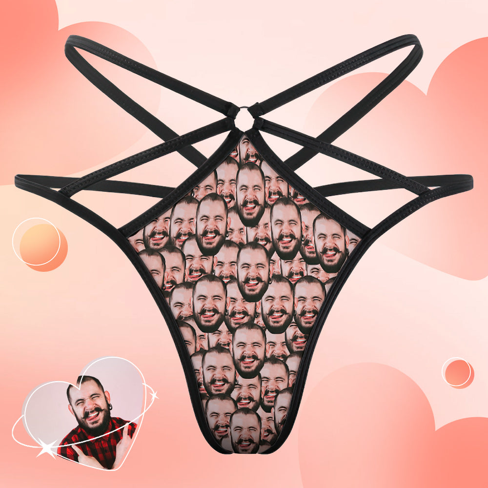 Custom Face Thong Boyfriend Multi Face Funny Sexy Photo Thongs - soufeelmy
