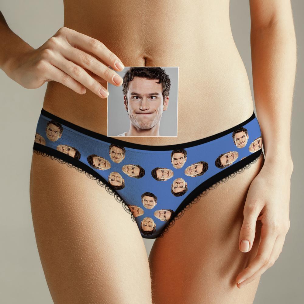Custom Face Underwear for Her Personalized Multiple Color Women's Classic Thongs Lingerie Valentine Gift for Her - soufeelmy