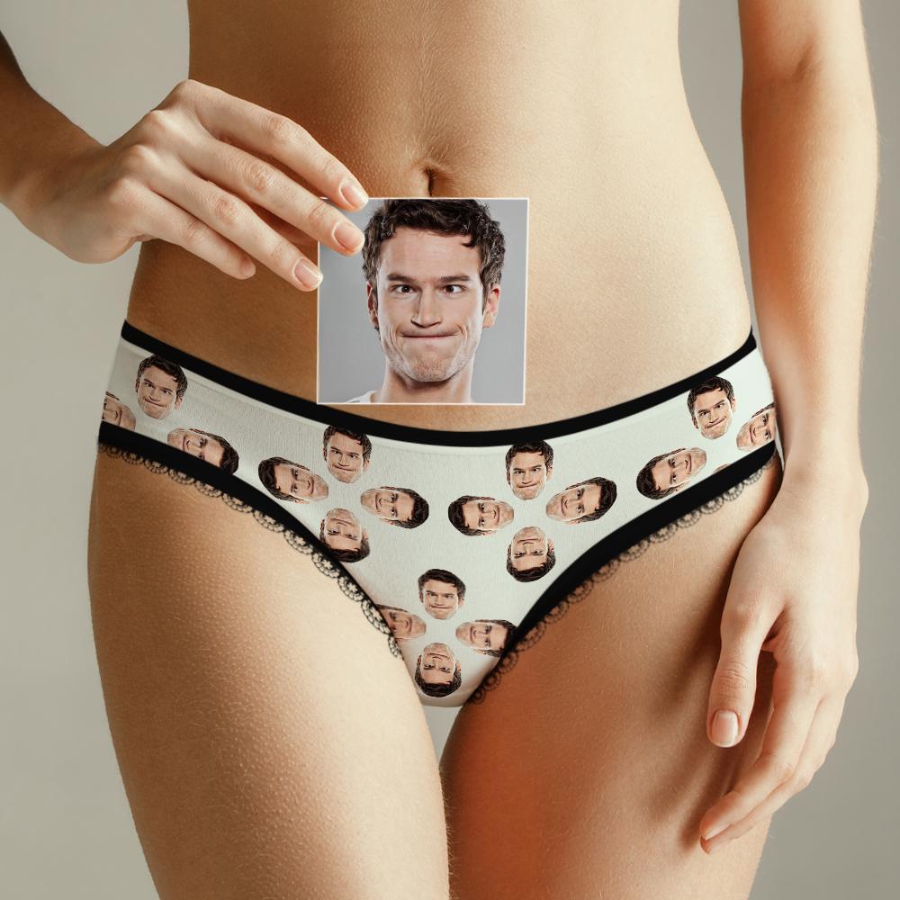 Custom Face Underwear for Her Personalized Multiple Color Women's Classic Thongs Lingerie Valentine Gift for Her - soufeelmy