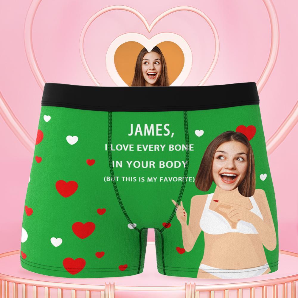 Custom Photo Boxer Funny Face Underwear Gifts for Husband/Him - Men's - soufeelmy