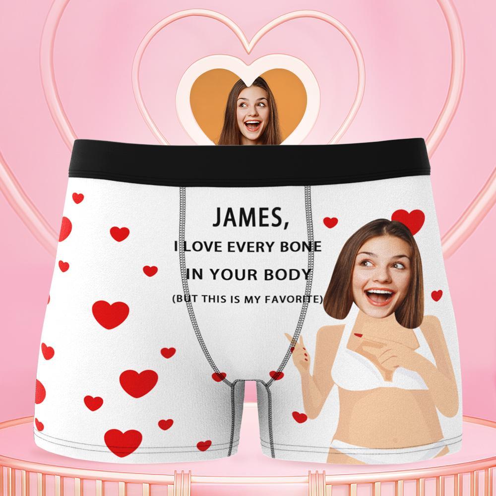 Custom Photo Boxer Funny Face Underwear Gifts for Husband/Him - Men's - soufeelmy