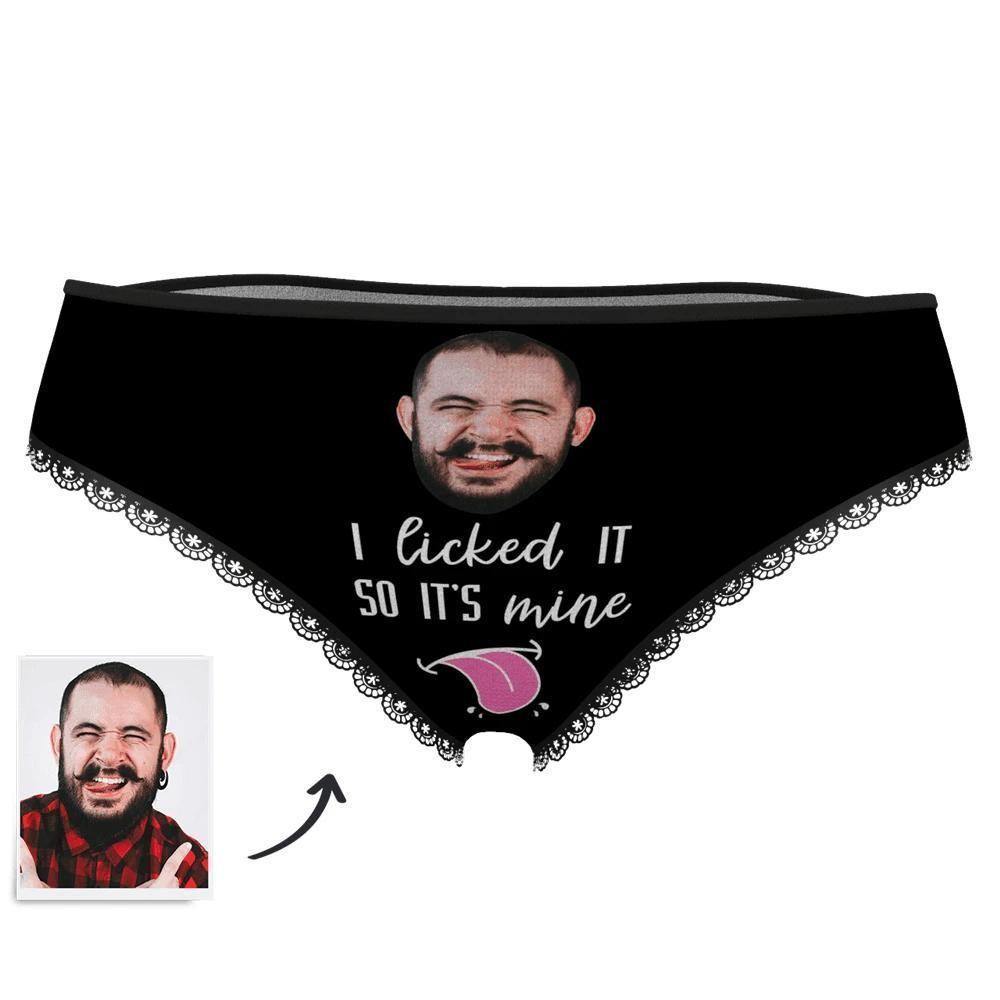 Face on Panties I Licked It So It's Mine Women's - soufeelmy