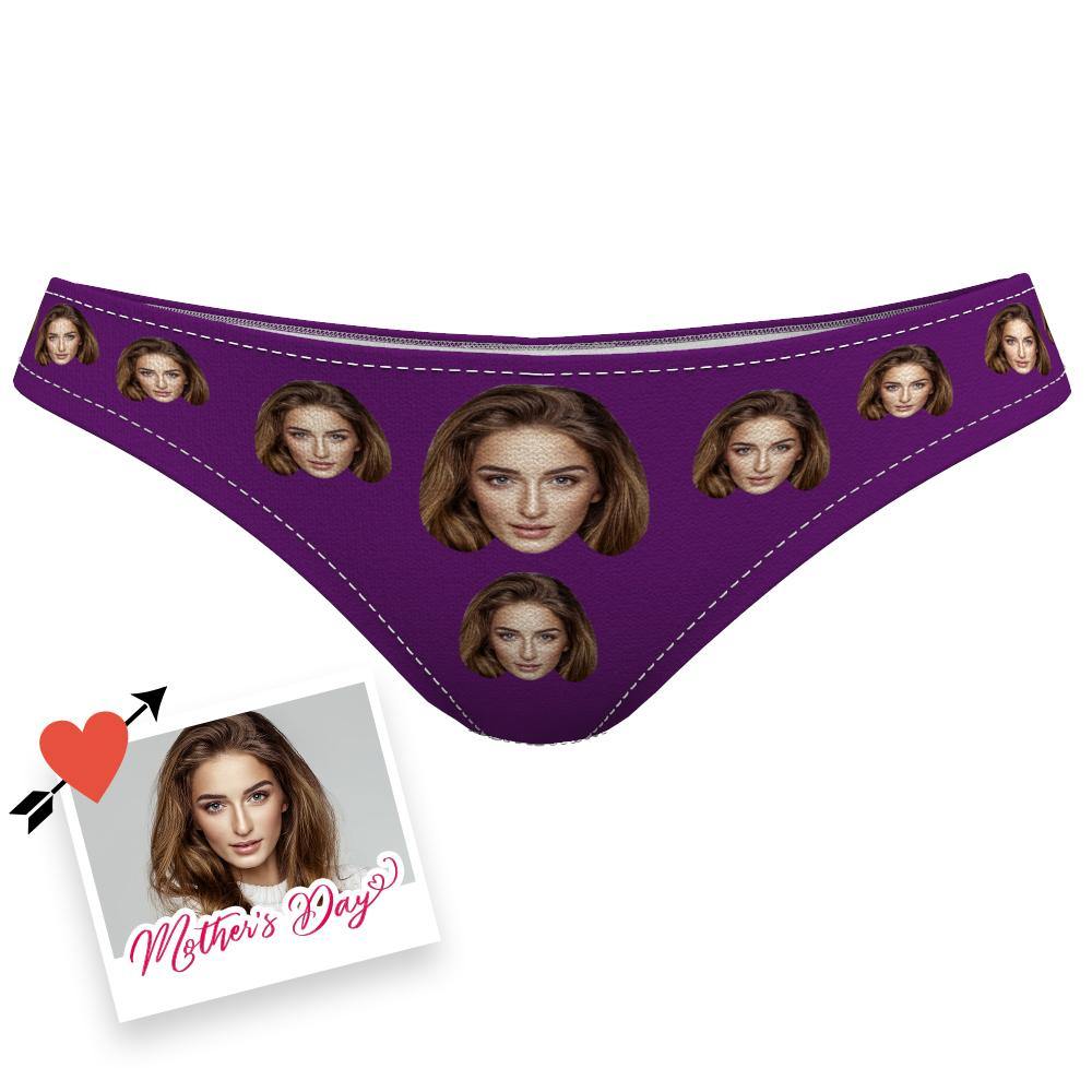 Custom Face Underwear for Mom Photo Underwear First Mothers Day Gift Picture Underwear - soufeelmy