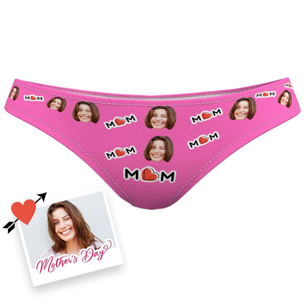 Custom Face Underwear Photo Underwear Colorful Memorial Gifts for Mom - soufeelmy