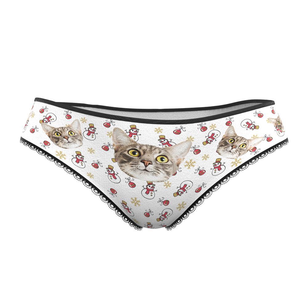 Custom Face Christmas Underwear, Funny Christmas Pet Underwear, Best Christmas Gift For Girfriend