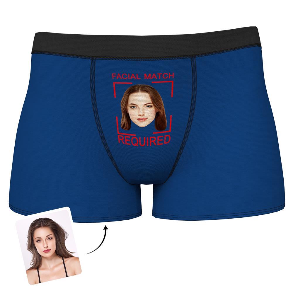Custom Facial Match Required Boxer Photo Underwear Gift for Lover
