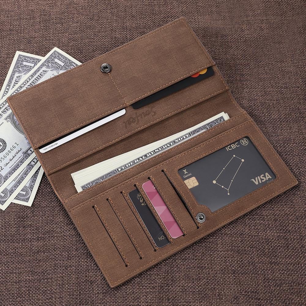 Custom Photo Wallet Long Style Bifold Custom Inscription Engraved Wallet Couple Gift - soufeelmy