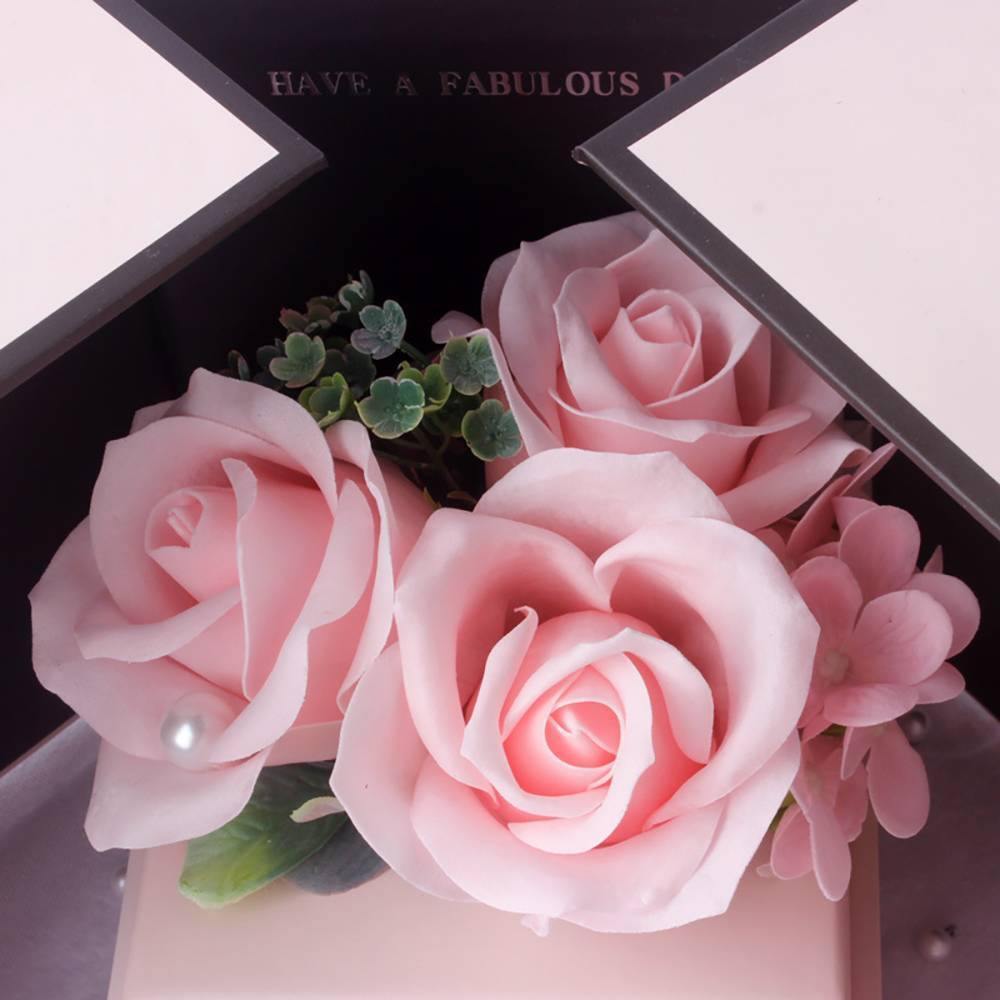 Soap Flower Gift Box Pink - soufeelus
