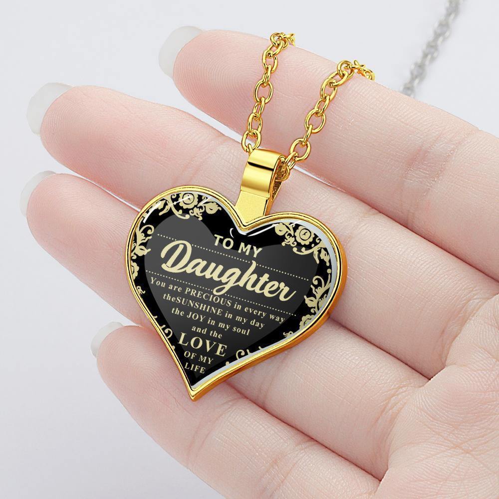 Heart Necklace A Unique and Thoughtful Gift for Daughter - Glod -