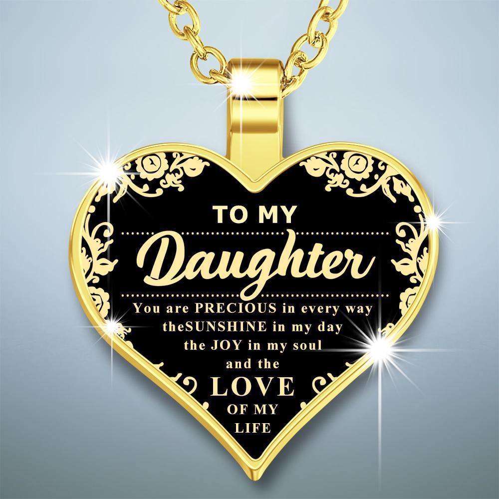Heart Necklace A Unique and Thoughtful Gift for Daughter - Glod -