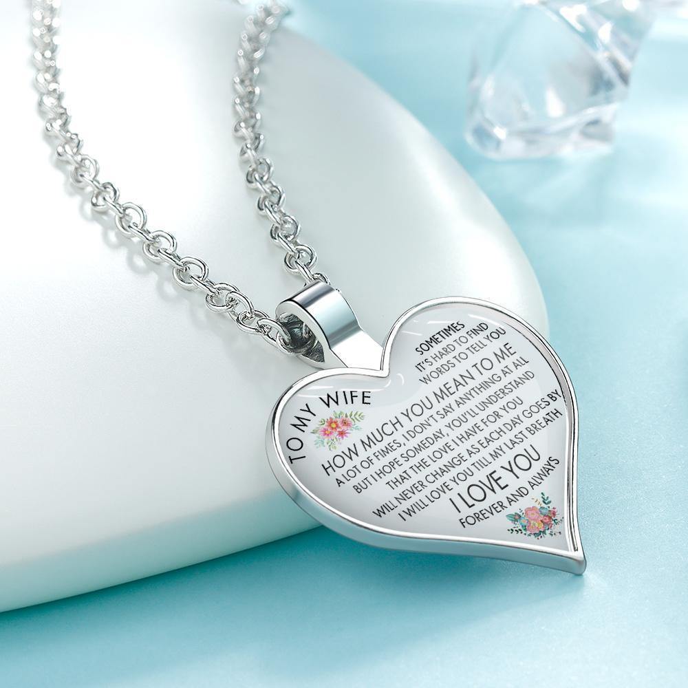 Heart Necklace A Unique and Thoughtful Gift for Lovers - Silver - 