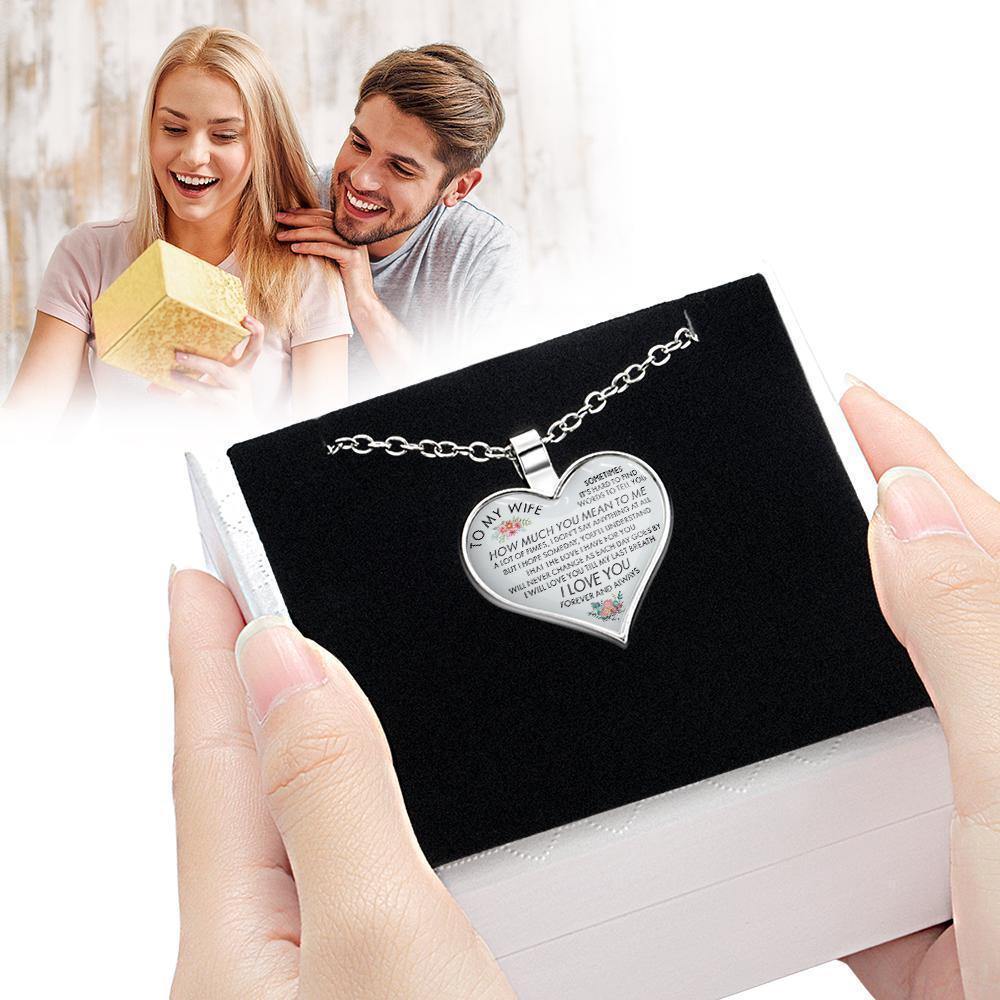 Heart Necklace A Unique and Thoughtful Gift for Lovers - Silver - 