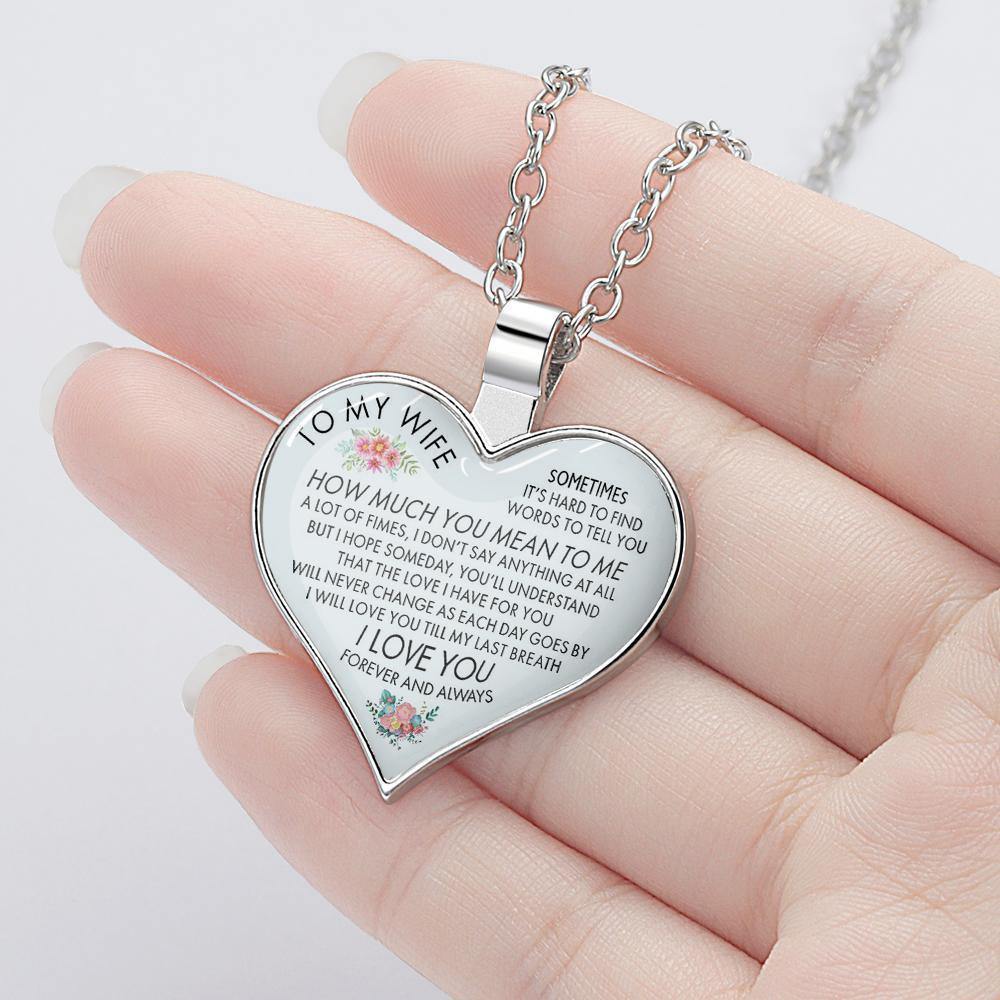 Heart Necklace A Unique and Thoughtful Gift for Lovers - Silver - 