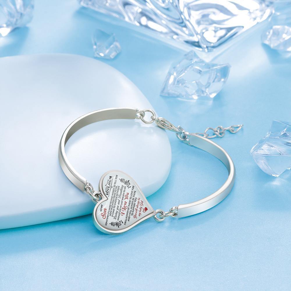 Heart Bracelet Perfect Christening Gift for Son - 