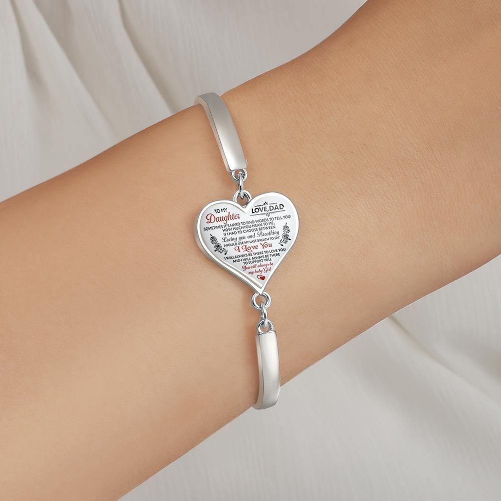 Heart Bracelet Perfect Christening Gift for Father - soufeelus