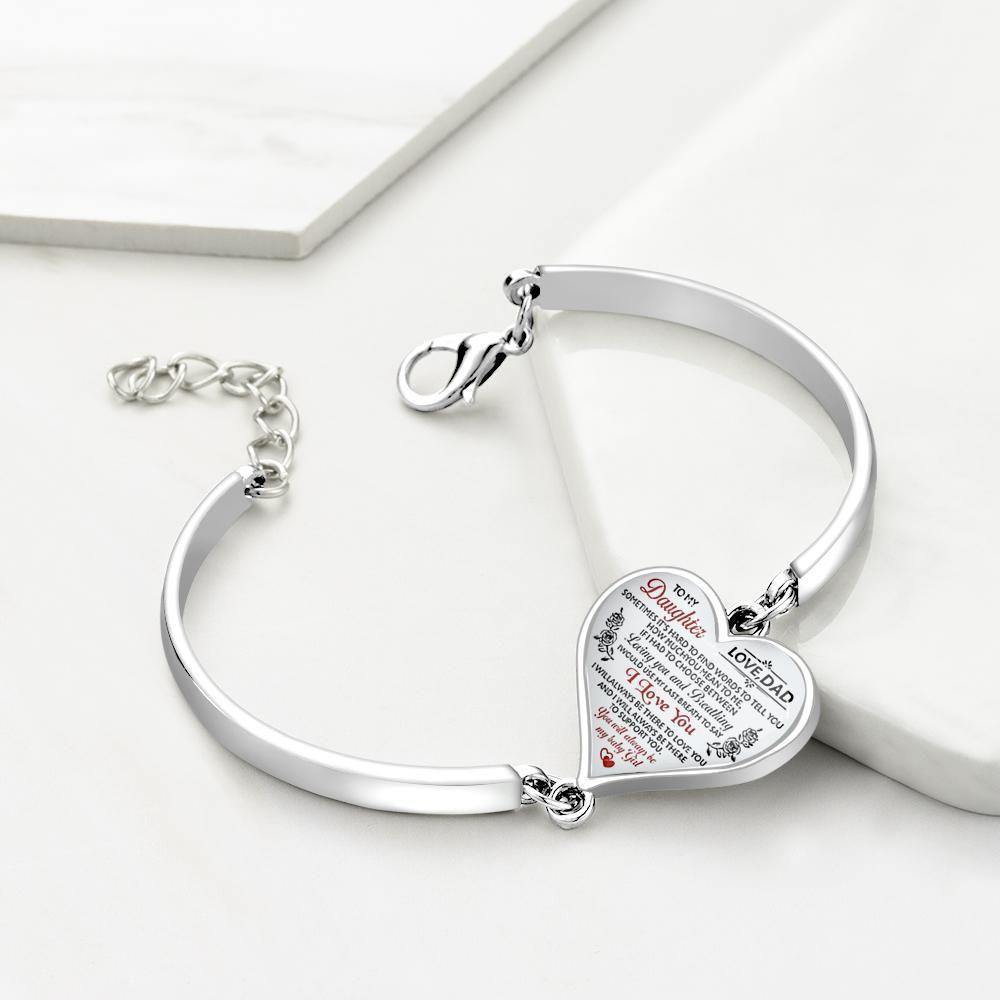 Heart Bracelet Perfect Christening Gift for Father - 