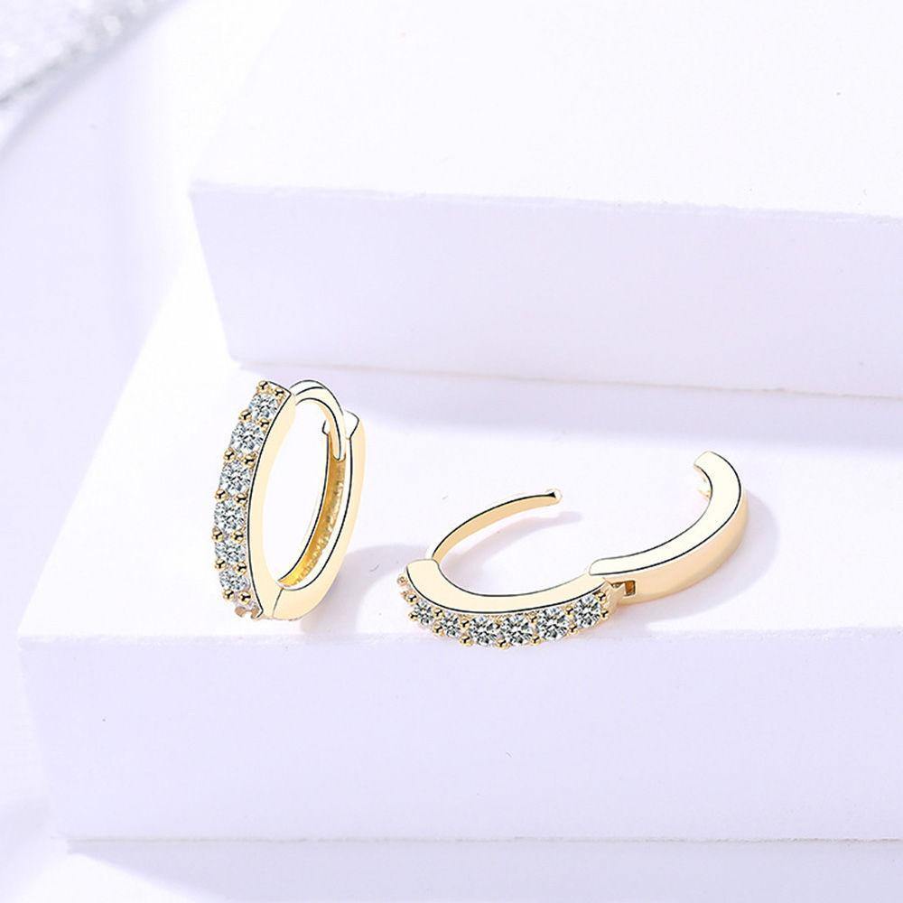 Elegant Earrings Gold Plated Silver -