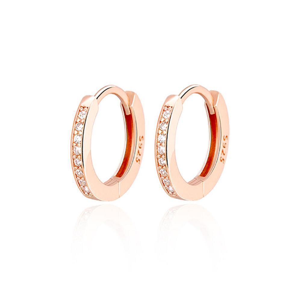 Exquisite Earrings Rose Gold Plated Silver - soufeelus