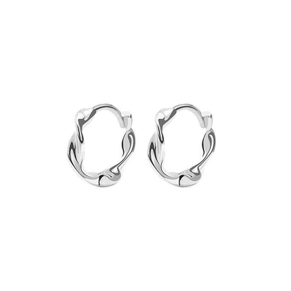 Irregular Earrings Silver - soufeelus