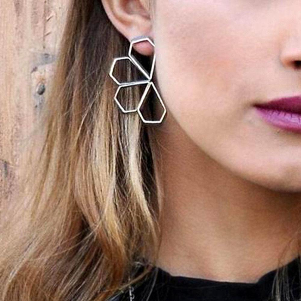 Petal Earrings Alloy - 