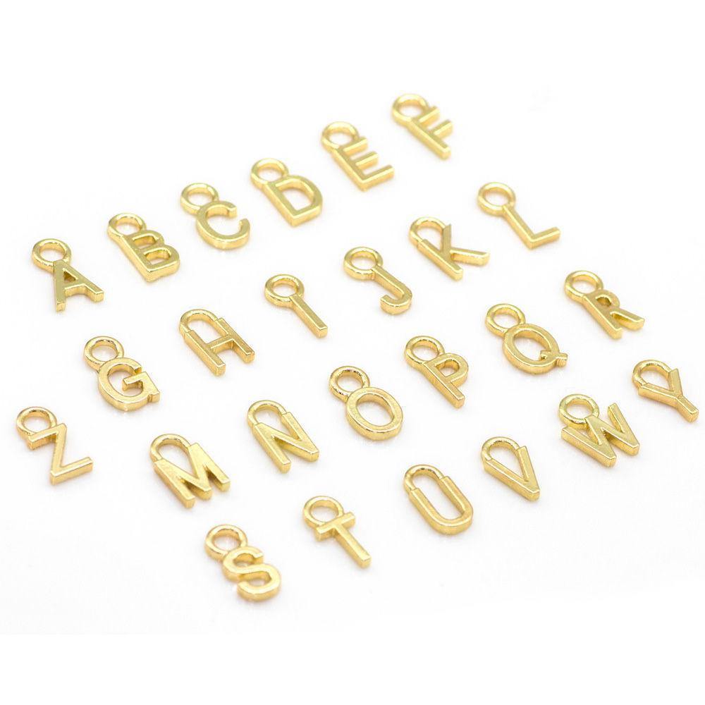 Alphabet D Earrings Gold Plated Alloy - 