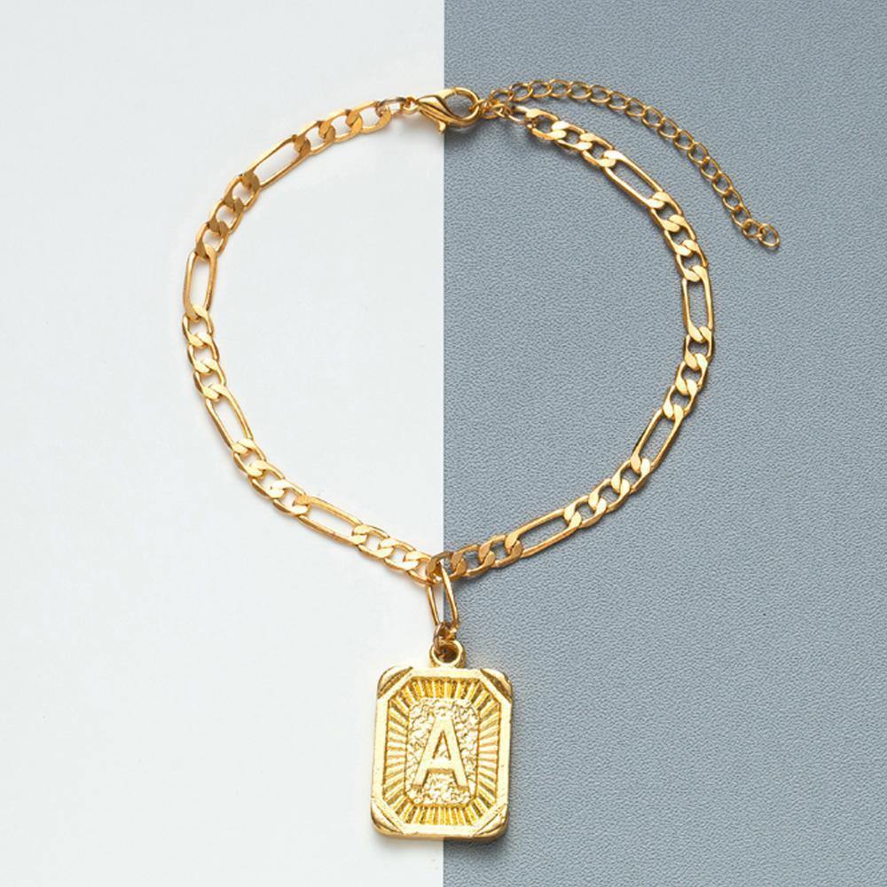 Capital Letter A Anklet Bohemian Style (A to Z) -