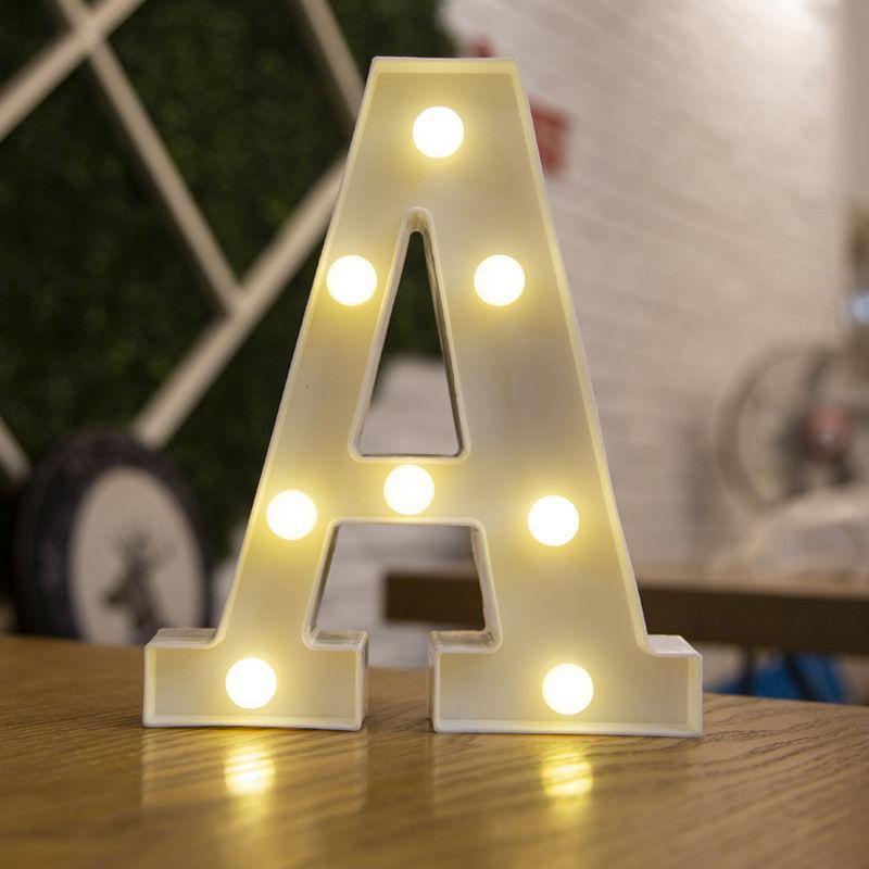 Light Up Letters Name Light Gift A-Z 0-9