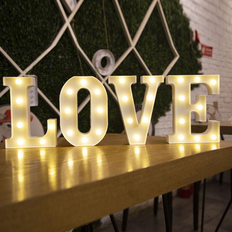 Light Up Letters Name Light Gift A-Z 0-9