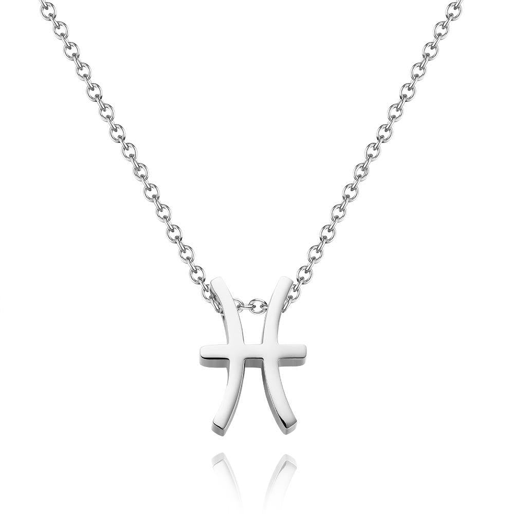 Twelve Constellation Necklace-Pisces-Anti-oxidation Stainless Steel - soufeelus