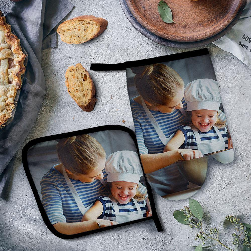 Personalised Oven Glove Photo Glove For Mom - soufeelmy