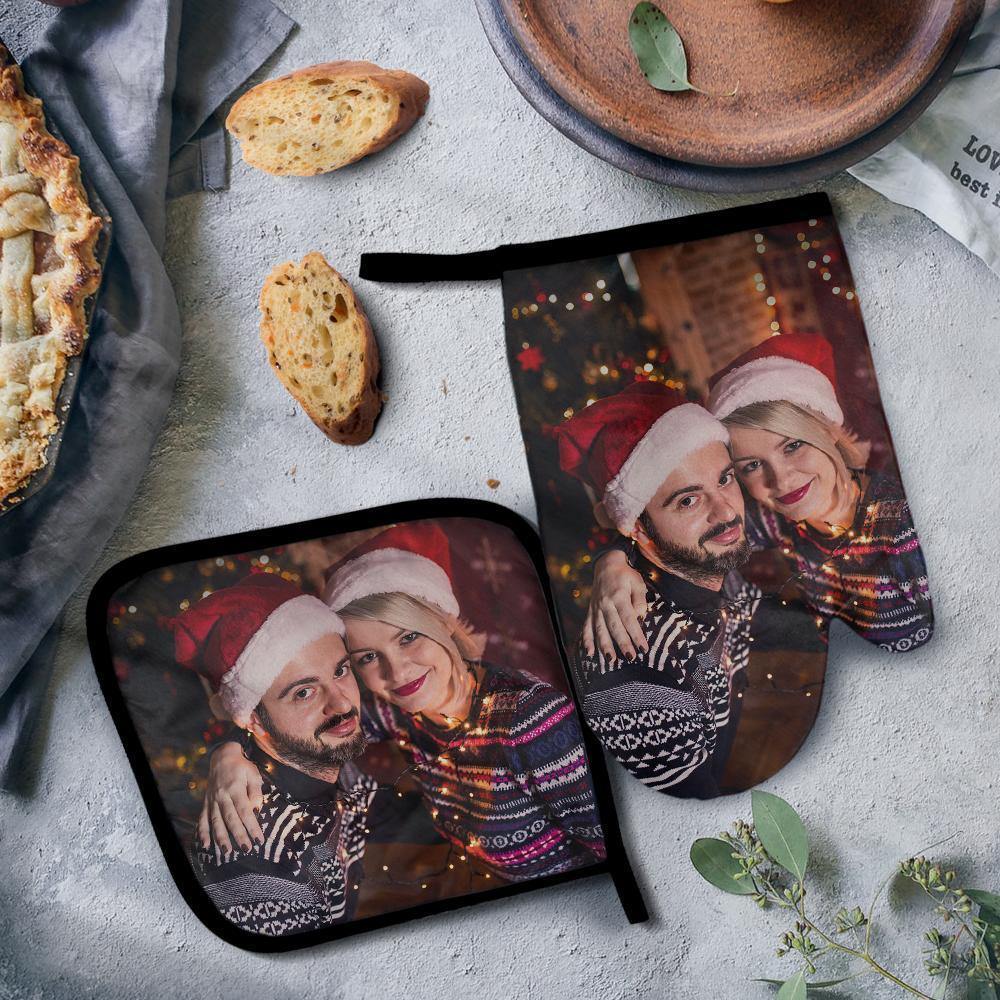 Custom Oven Glove Photo Glove for Family Christmas - soufeelmy