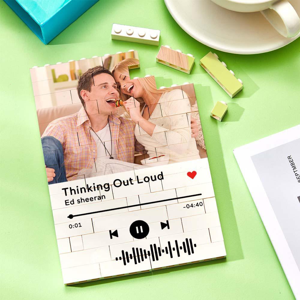 Personalized Photo Building Block Custom Music Code Gifts for Hm - soufeelmy