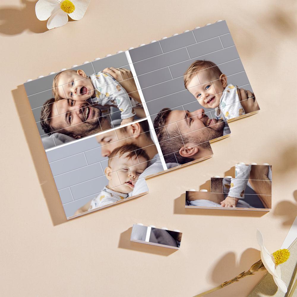 Personalized Collage Multiphoto Building Brick Custom Photo Block Square Shape Family Gift - soufeelmy