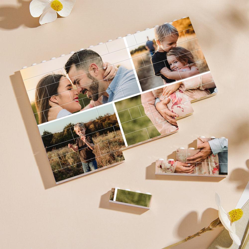 Personalized Collage Multiphoto Building Brick Custom Photo Block Square Shape Gift for Your Loved One - soufeelmy