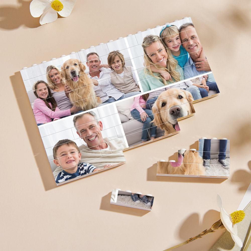 Personalized Collage Multiphoto Building Brick Custom Photo Block Square Shape Family Gift - soufeelmy