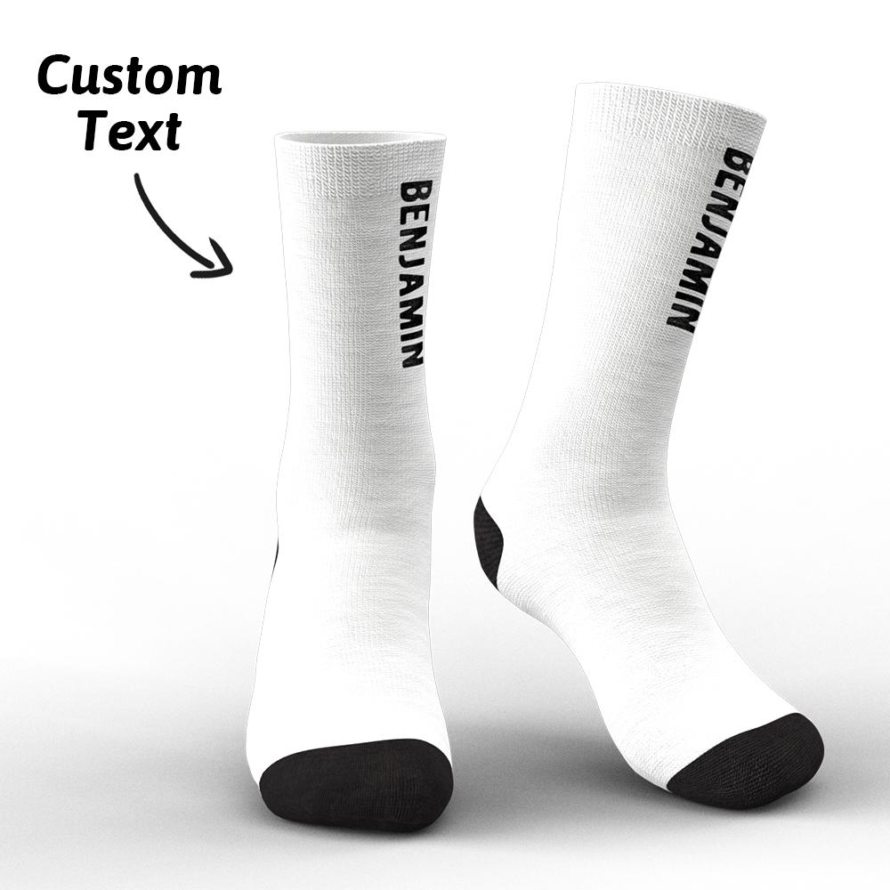 Custom Engraved Text Socks Personalized Socks For Friends Gifts